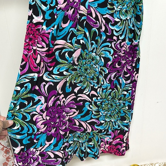 NWT Nicole Miller Floral Colorful sleeveless Dress - Picture 3 of 9